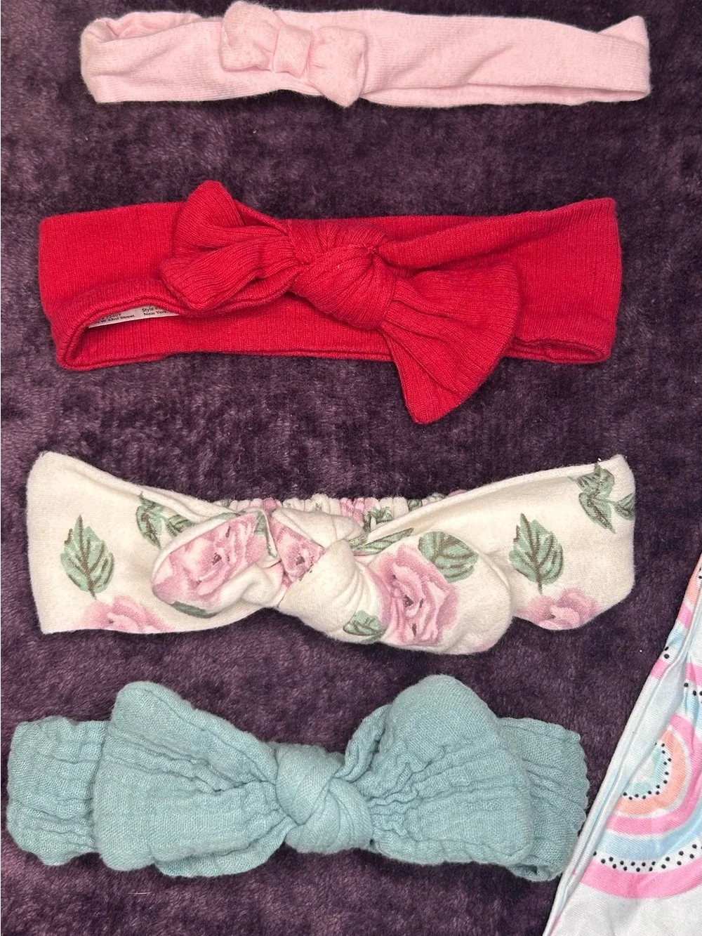 Assorted Kids Knot Headbands - Pastel Blue, Pink, Yellow & More